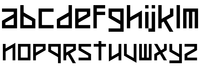 Zosilla Font LOWERCASE