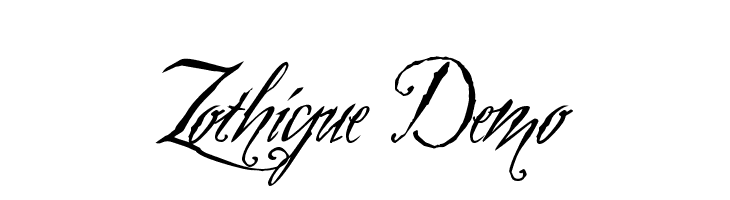 Zothique Demo Font
