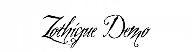 Zothique Demo  Descarca Fonturi Gratis
