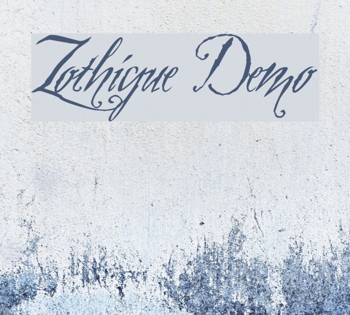Zothique Demo Font examples