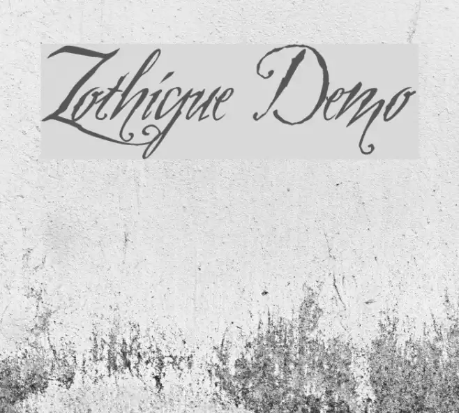 Zothique Demo 字体 examples