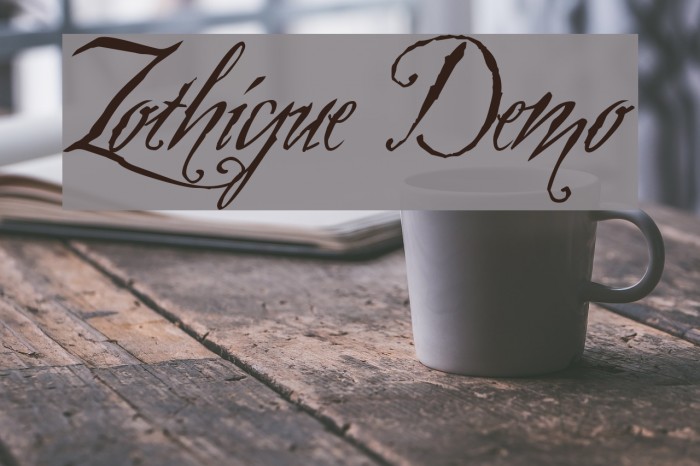 Zothique Demo Font examples