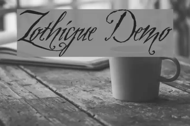 Zothique Demo 字体 examples