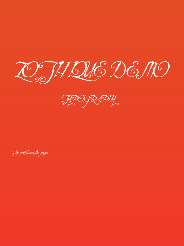 Zothique Demo Poster