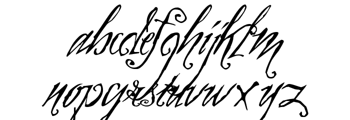Zothique Demo Font LOWERCASE