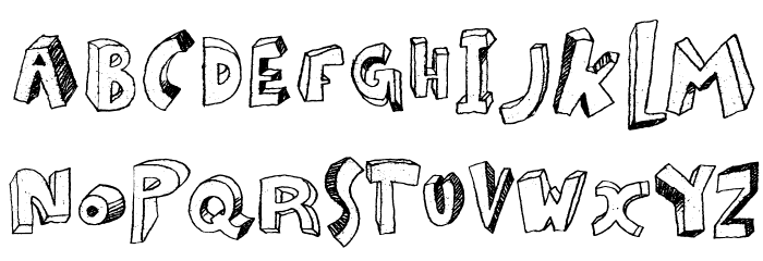 Zou Font LOWERCASE