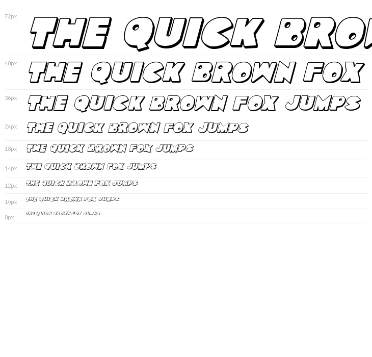 Zounderkite 3D Italic Waterfall