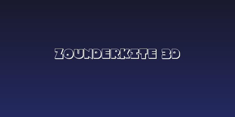Zounderkite 3D Social Header