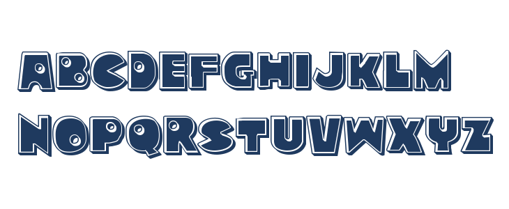 Zounderkite Bevel Lowercase