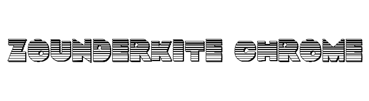 Zounderkite Chrome  免费字体下载