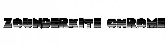 Zounderkite Chrome  Descarca Fonturi Gratis