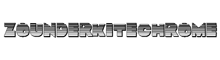 Zounderkite Chrome  フリーフォントのダウンロード