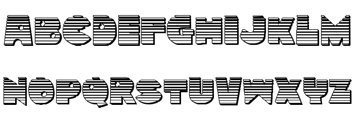Zounderkite Chrome Font LOWERCASE