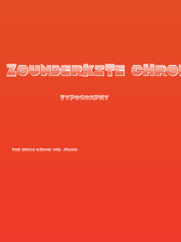 Zounderkite Chrome Poster