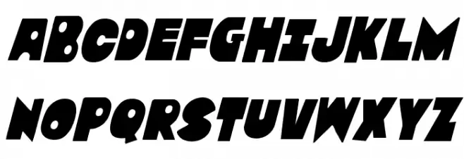 Zounderkite Condensed Italic 字体 大写
