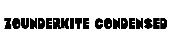 Zounderkite Condensed  Free Fonts Download