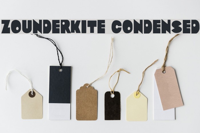 Zounderkite Condensed Font examples
