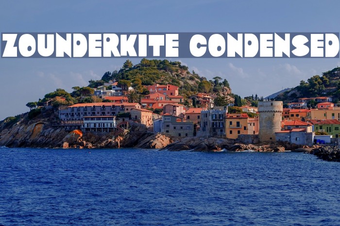 Zounderkite Condensed Font examples