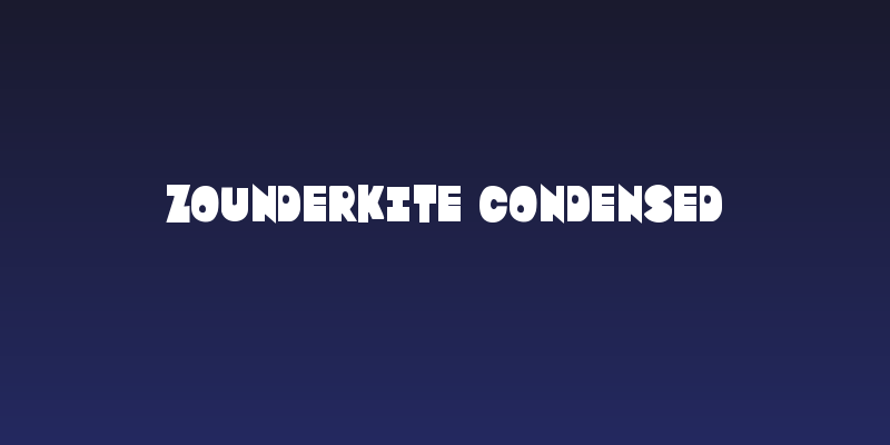 Zounderkite Condensed Social Header