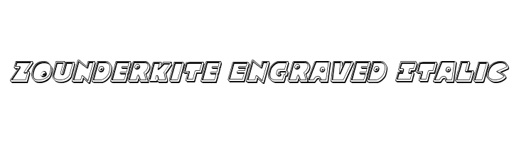 Zounderkite Engraved Italic  免费字体下载