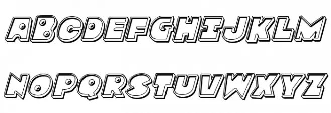 Zounderkite Engraved Italic Schriftart Groß