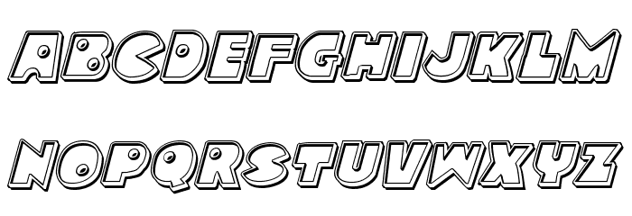 Zounderkite Engraved Italic Font LOWERCASE
