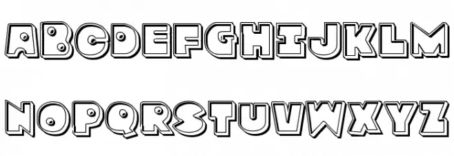 Zounderkite Engraved Schriftart Groß