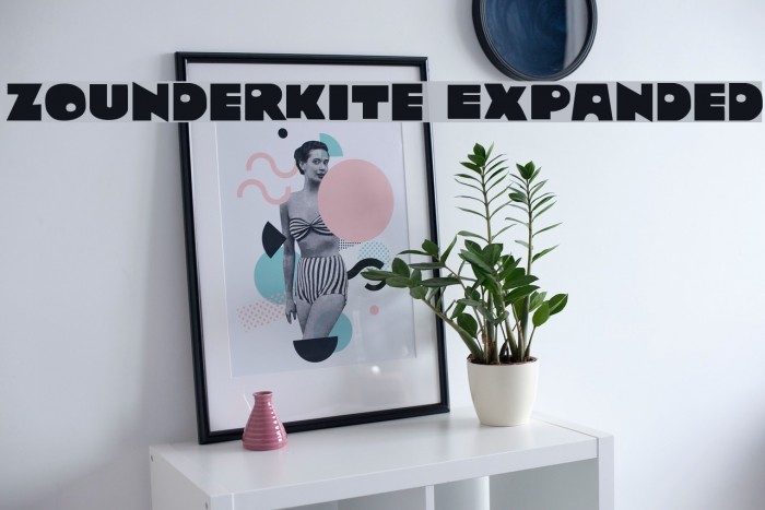 Zounderkite Expanded Font examples