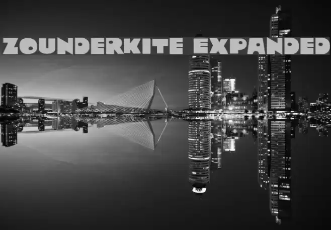 Zounderkite Expanded Font examples