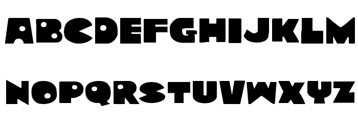 Zounderkite Expanded Font LOWERCASE