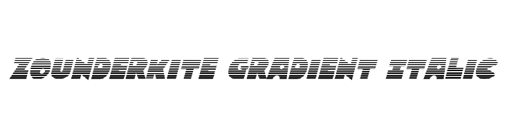 Zounderkite Gradient Italic  font caratteri gratis