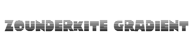 Zounderkite Gradient  免费字体下载