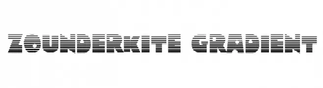 Zounderkite Gradient  Frei Schriftart Herunterladen