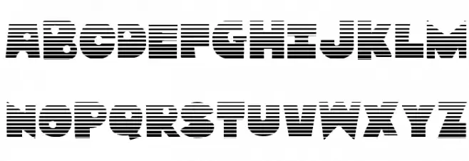 Zounderkite Gradient Schriftart Groß