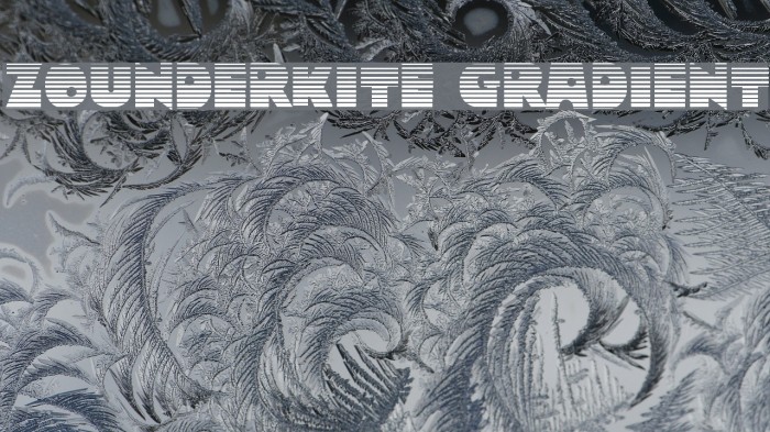Zounderkite Gradient Font examples