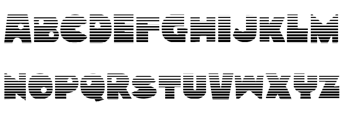 Zounderkite Gradient Font LOWERCASE