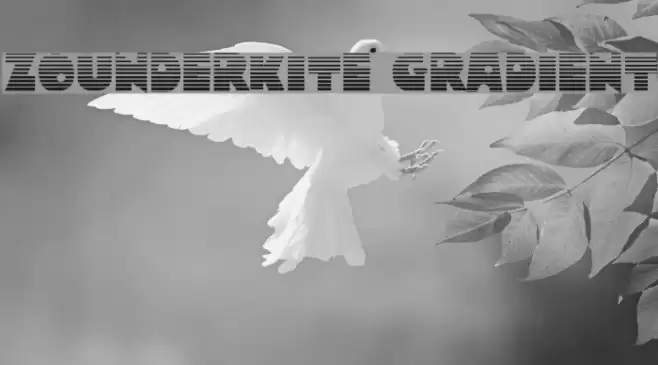 Zounderkite Gradient Font examples