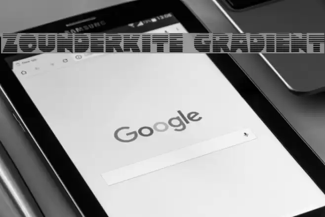 Zounderkite Gradient Font examples