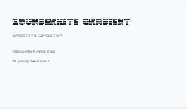 Zounderkite Gradient Business Card