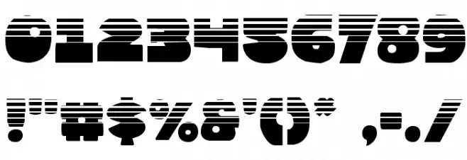 Zounderkite Halftone Font OTHER CHARS