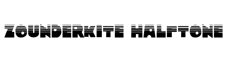 Zounderkite Halftone  免费字体下载