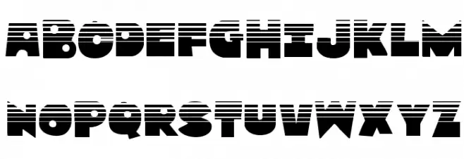 Zounderkite Halftone フォント 大文字