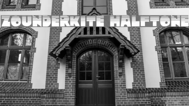 Zounderkite Halftone Font examples