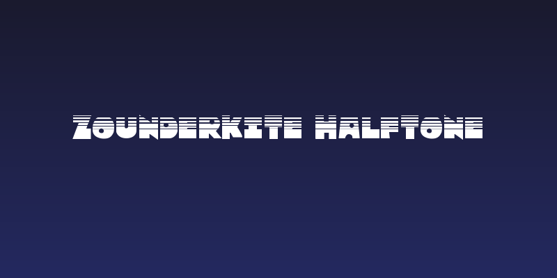 Zounderkite Halftone Social Header