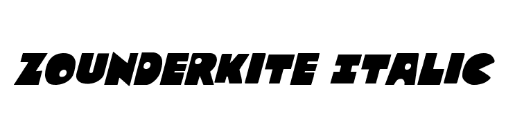 Zounderkite Italic  baixar fontes gratis