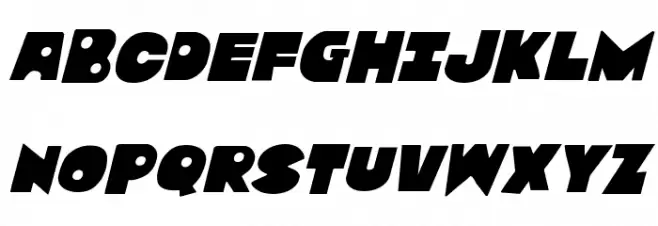 Zounderkite Italic Polices MAJUSCULES