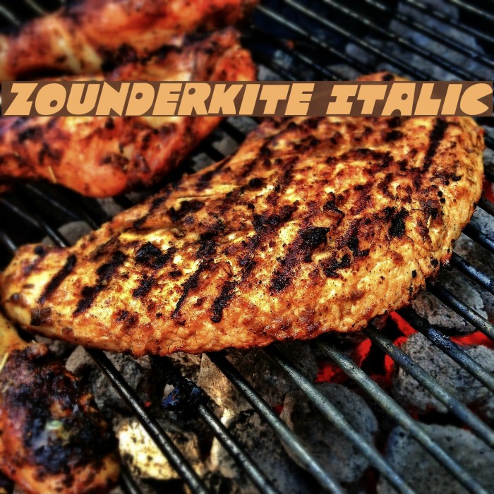 Zounderkite Italic Example 2