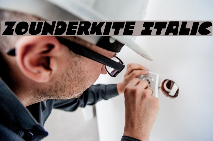 Zounderkite Italic Example 3