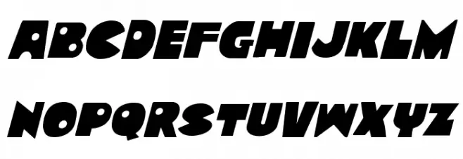 Zounderkite Italic फ़ॉन्ट लोअरकेस