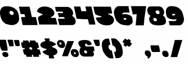 Zounderkite Leftalic Font OTHER CHARS